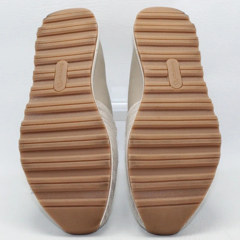 Baretraps Gennie Womens‎ 9.5M Taupe Knit Slip On Sneakers BT-82411184-002-225